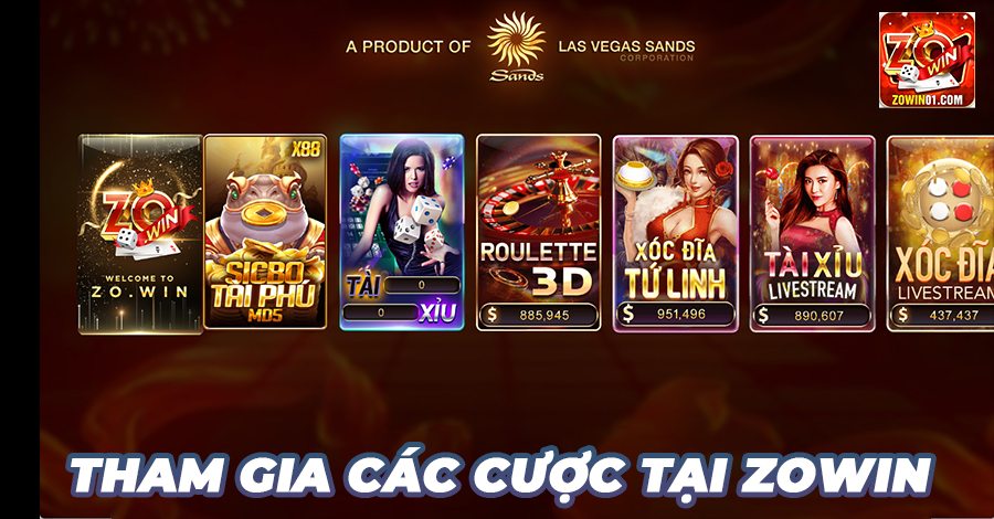 Hướng dẫn 4 bước tham gia tài xỉu online tại Zowin